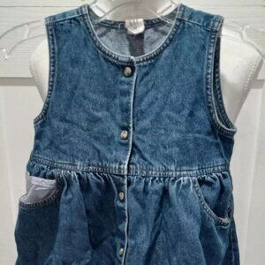 Gap Girls Toddler Jean Dress Easter Bunny Size 4